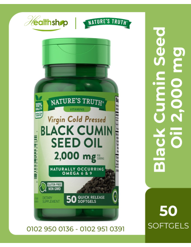 Black Cumin Seed Oil 2,000 mg - 50 Quick Release Softgels