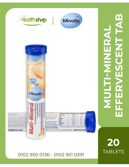Mivolis multi-mineral effervescent tablets 20 cps ( Best Before 3/2027 )