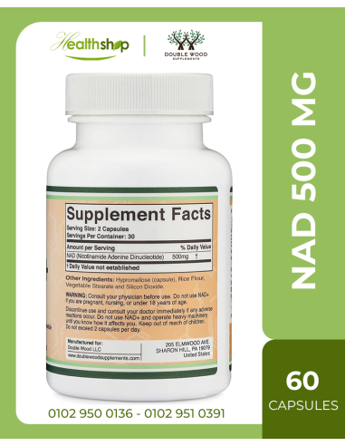 NAD+ 500 mg - 60 Capsules