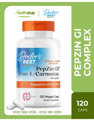 PepZin GI - مركب الزنك-إل-كارنوزين - 120 كبسولة نباتية