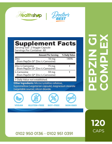 PepZin GI, Zinc-L-Carnosine Complex - Digestive...