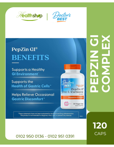 PepZin GI - مركب الزنك-إل-كارنوزين - 120 كبسولة...