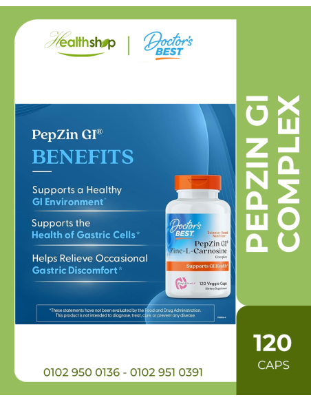 PepZin GI - مركب الزنك-إل-كارنوزين - 120 كبسولة نباتية
