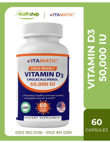 Vitamin D3 50,000 IU - 60 Veg Capsules 1 year supply | Others | Vitamin D  |