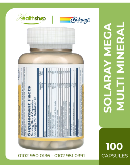 Mega Multi Mineral (Iron free) - 100 Capsules