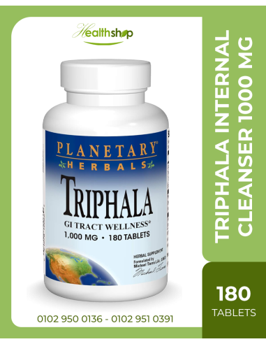 Triphala Internal Cleanser 1000 mg for GI Tract Wellness - 180 Tablets