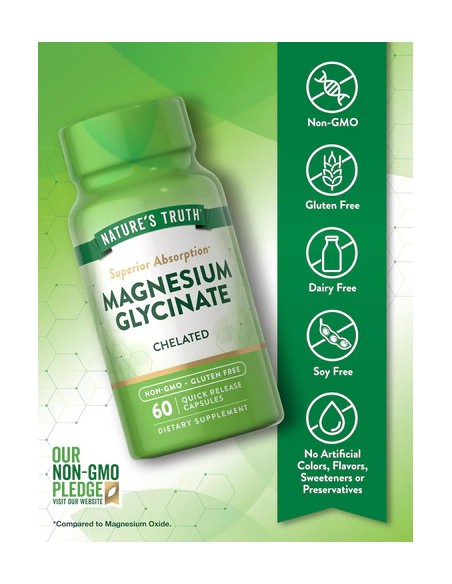 Magnesium Glycinate - 60 Capsules