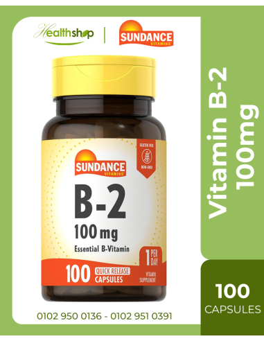 Vitamin B-2 100mg - 100 Capsules