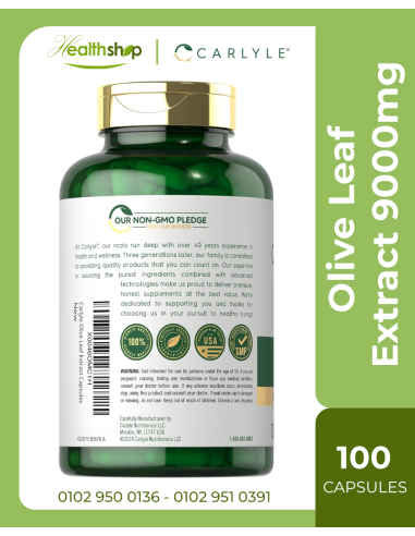 Olive Leaf Extract 9000mg - 100 Capsules