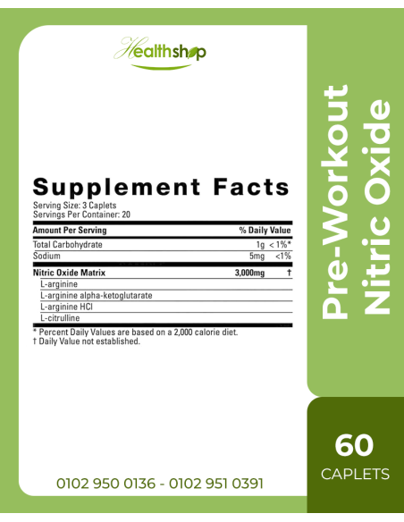 Six Star Pre-Workout Nitric Oxide Supplements, Muscle Builder - 60 Caplets