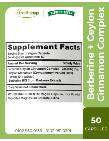 Berberine with Ceylon Cinnamon Complex 2,000mg...