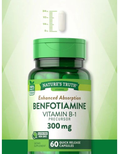 Benfotiamine Vitamin B-1 300 mg - Enhanced...