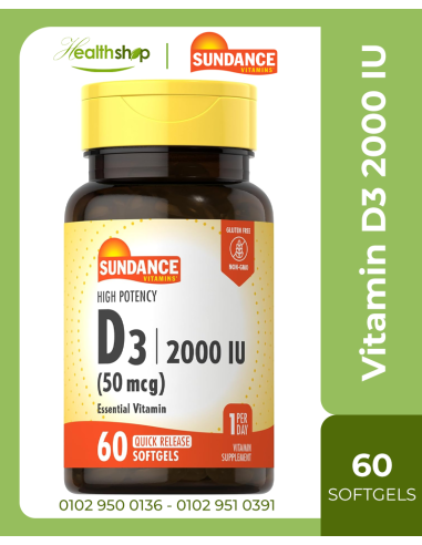 Vitamin D3 2000 IU - 60 Softgels