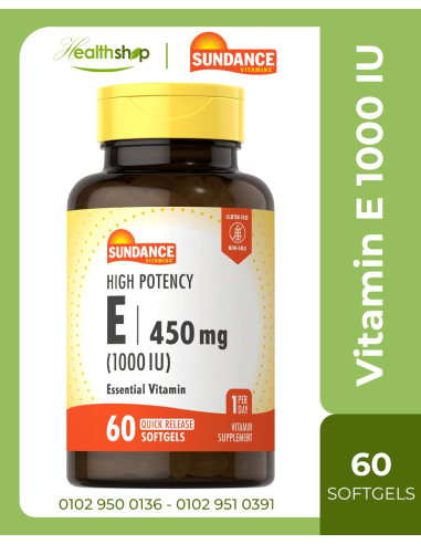 High Potency Vitamin E 1000 IU - 60 Softgels