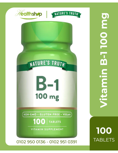 Vitamin B-1 100 mg - 100 Tablets |  | Vitamin B Family  |