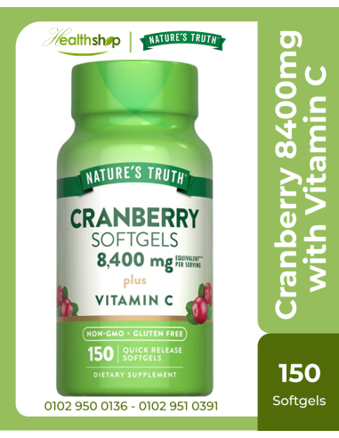 Cranberry 8400mg with Vitamin C - 150 softgels