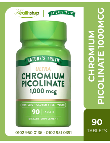 CHROMIUM PICOLINATE 1000 MCG - 90 Tablets