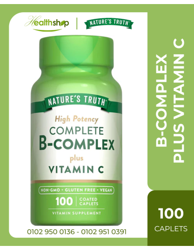 COMPLETE B-COMPLEX  PLUS  VITAMIN C - 100 Coated Caplets