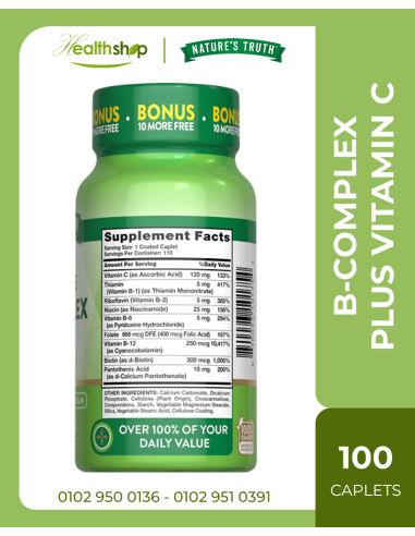 COMPLETE B-COMPLEX  PLUS  VITAMIN C - 100...