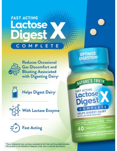 Lactose Digest - 40 Tablets ( Best before 1/2027 )