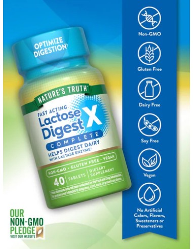 Lactose Digest - 40 Tablets ( Best before 1/2027 )