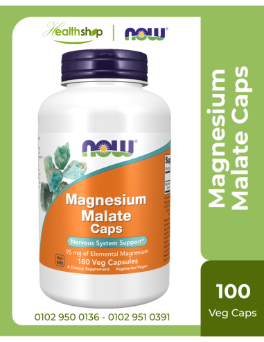 Magnesium Malate Caps - 100 Veg Capsules