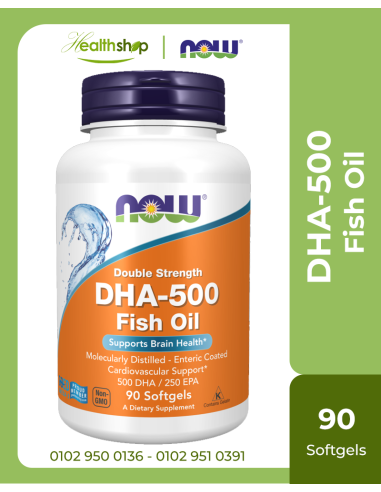 DHA-500 Fish Oil, Double Strength - 90 Softgels