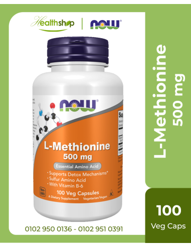 L-Methionine 500 mg - 100 Veg Capsules