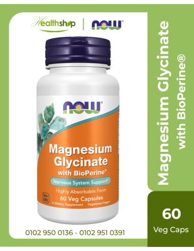 Magnesium Glycinate with BioPerine® - 60 Veg Capsules