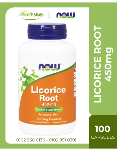 LICORICE ROOT 450mg - 100 CAPSULES