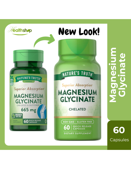 Magnesium Glycinate - 60 Capsules