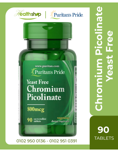 Chromium Picolinate - 800 mcg Yeast Free - | Puritan's Pride | Benefits  |