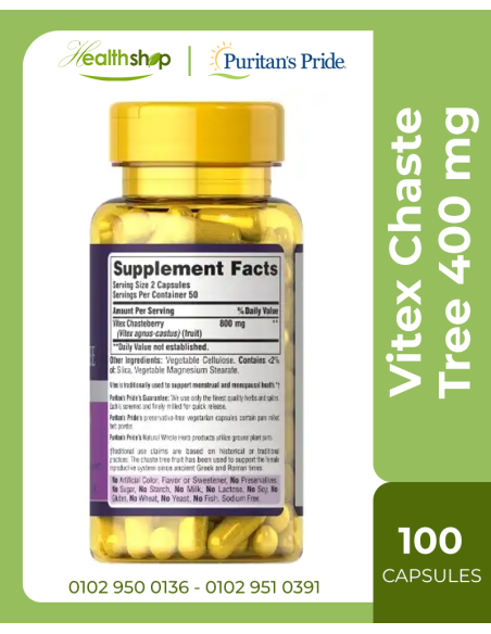 Vitex Chaste Tree 400 mg - 100 capsules