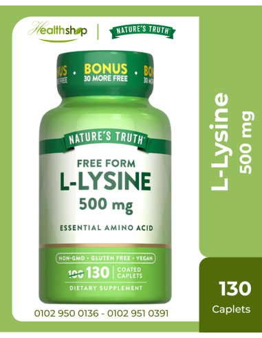 L-Lysine 500 mg 130 - Coated Caplets