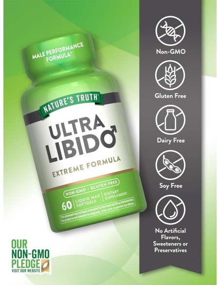 ULTRA LIBIDO FOR MEN - 60 Liquid Max Softgels