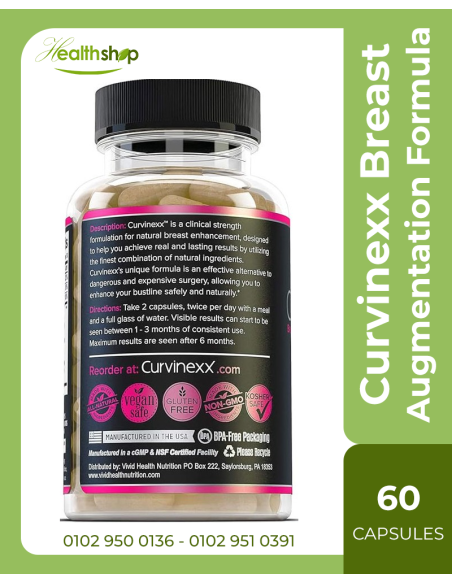Curvinexx Breast Augmentation Formula - 60 Capsules