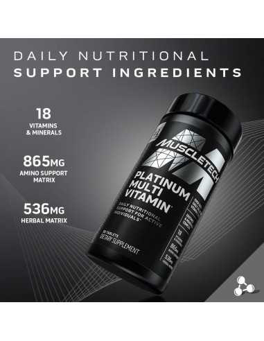 مسل تيك بلاتينيوم - الفيتامينات المتعددة - 90 قرص