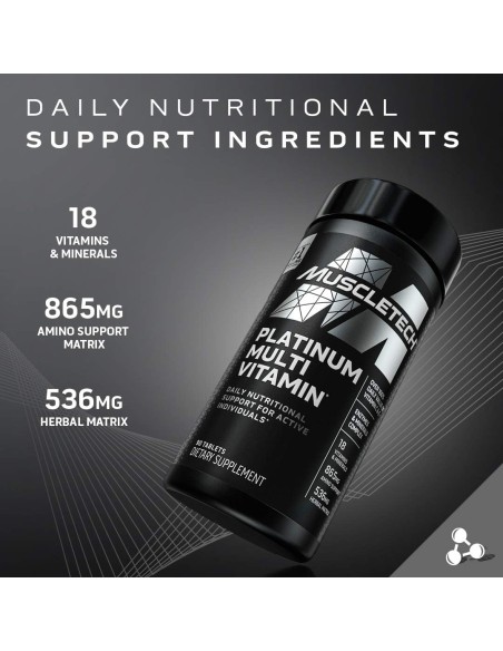 مسل تيك بلاتينيوم - الفيتامينات المتعددة - 90 قرص