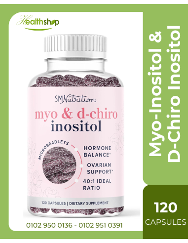 Myo-Inositol & D-Chiro Inositol for Hormone Balance for Women - 120 Capsules