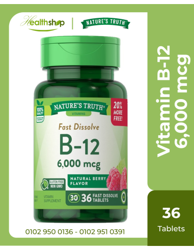 Vitamin B-12 6,000 mcg  - 36 Fast Dissolve Tablets