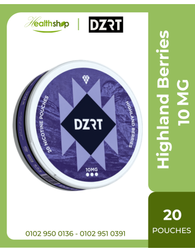 Quit Smoking with DZRT Highland Berries 10 MG - 20 POUCHES