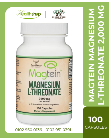 Magtein Magnesium L-Threonate, 2,000 mg - 100 Capsules