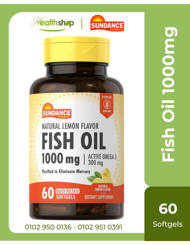 Fish Oil 1000mg - 60 Softgels Lemon Flavor