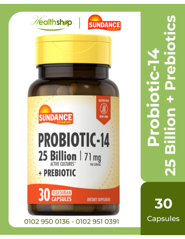 Probiotic-14  25 Billion + Prebiotics - 30 Capsules