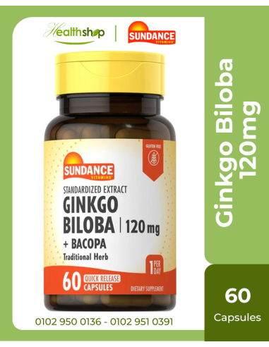 Ginkgo Biloba 120mg - 60 capsules