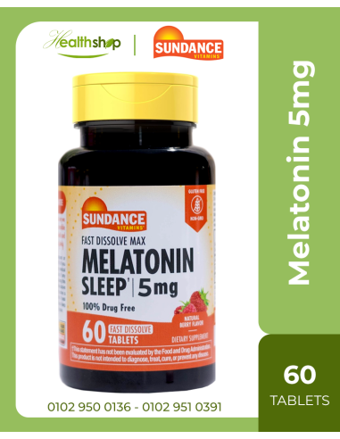 Melatonin 5mg - 60 Fast Dissolve Tablets Natural Berry Flavor