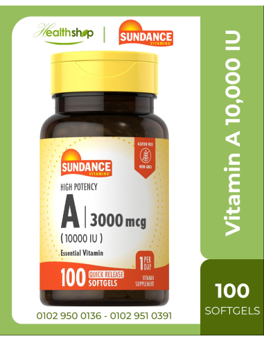 Vitamin A 10,000 IU - 100 Softgels