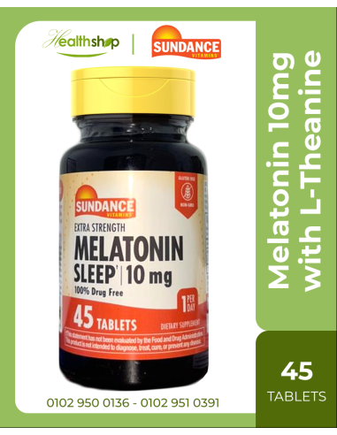 Melatonin 10mg with L-Theanine - 45 Tablets