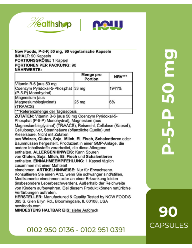 P-5-P 50 mg Veg - 90 Capsules