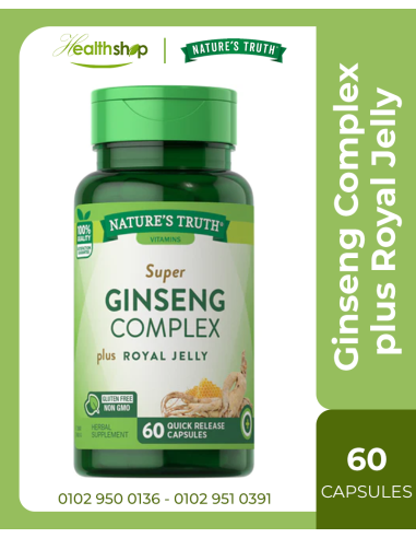 Super Ginseng Complex plus Royal Jelly - 60 Quick Release Capsules